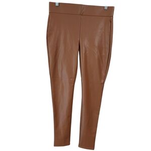 LOFT Tan Leather Leggings